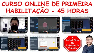 CURSO ONLINE DE PRIMEIRA HABILITAÇÃO - 45 HORAS