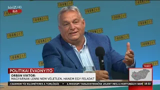 Őszi politikai szezonnyitó - Orbán Viktor a Tranziton - HÍR TV