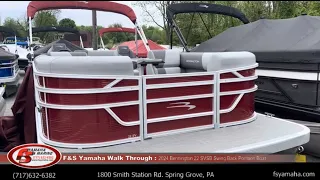 2024 Bennington 22 SVSB Swing Back Pontoon Boat  F & S Yamaha  Hanover PA