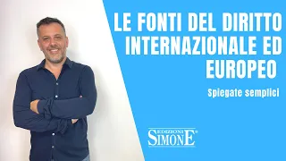 Diritto Costituzionale spiegato semplice: le fonti del diritto internazionale ed europeo.