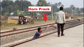 Train Horn Public Scary Prank Video 2021