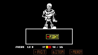 Undertale The Final Run: Papyrus No Hit