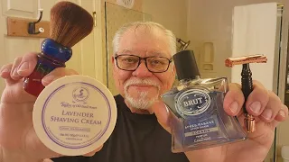 May 20th  Taylor's Lavender / Viking Blade Razor / Proraso Pre-Shave/ Feather Blade