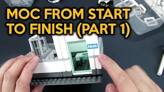 LEGO Small Police Station Building a MOC from Start to Finish (Part 1)