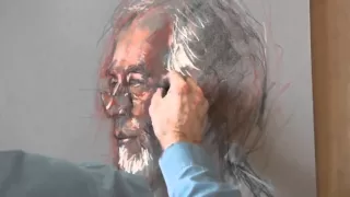 Portrait Profile in Pastel from Life by Rob Wareing