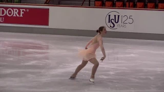 Olga Moshkova. Oberstdorf 2017. Bronze Ladies I FS. 3d place