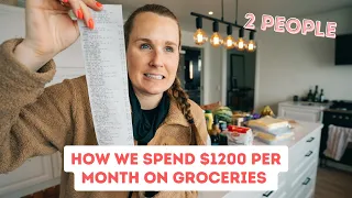 How we SPEND $1200 per month on Groceries | TWO people