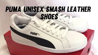 PUMA Unisex Smash Leather Shoes (UNBOXING)