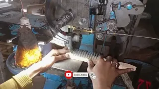 Amazing Process of Manufacture Cleaning Brush In Factory |Steel wire Brush Making Machine |