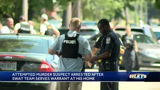 Attempted murder suspect arrested after SWAT team serves warrant at his hom