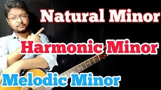 Natural Minor vs Harmonic Minor vs Melodic Minor | Music Theory in Hindi | Hindi guitar lessons.