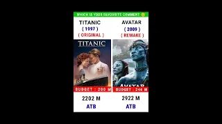 Titanic vs Avatar Movie Comparison ।। Box Office Collection #shorts