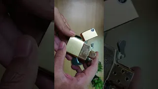 zippo armor brushed brass 168