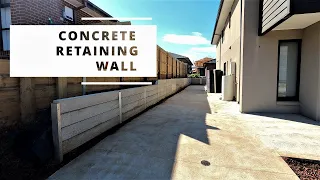Concrete Retaining Wall Time lapse