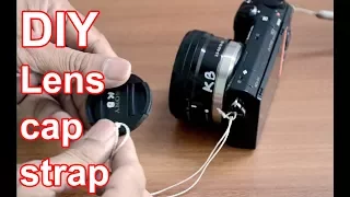 lens cap strap DIY