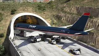 Trump's 757 Emergency Landing Causes Massive Crash On Highway | GTA 5