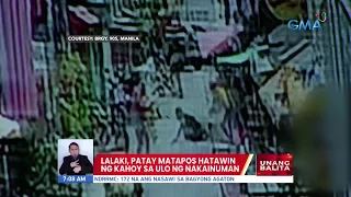 Lalaki, patay matapos hatawin ng kahoy sa ulo ng nakainuman | UB