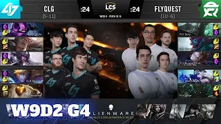 CLG vs FlyQuest | Week 9 Day 2 S10 LCS Summer 2020 | CLG vs FLY W9D2
