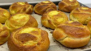 Изумительные " Розанчики" булочки которые полюбят все!🥐 Рецепт вкусных булочек!🥨 Тесто для булочек!