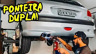 PEUGEOT 206 INSTALANDO PONTEIRA DUPLA! MUDEI TUDO!