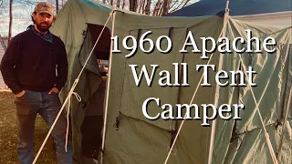 1960 Apache Scout Canvas Tent Camper