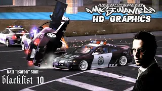 Need For Speed Most Wanted Full HD - Blacklist 10 Porsche Cayman S vs Polisi vs Polisi NFS MW