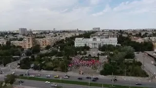 Митинг против повышения пенсионного возраста Волгоград 28. 07.2018