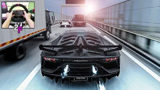 832HP Lamborghini Aventador SVJ Vs 800HP Lexus LFA Street Race! - Assetto Corsa | PXN V10