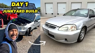 Building my Civic using only Junkyard parts! - EP. 1