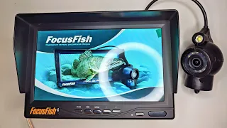 Обзор новой подводной камеры для рыбалки FocusFish. Пробная съёмка под водой. Окунь.