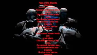 Star Wars: Republic Commando Music - Rage of the Shadow Warriors w/ Ancient Mandalorian Lyrics