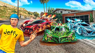 Jeffy Collects RARE ELEMENTAL CARS In GTA 5!