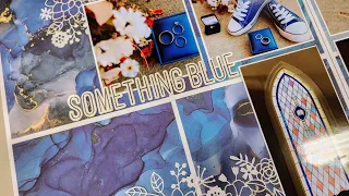 Something Blue with a sketch from Scrapbookers Journal Magazine