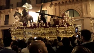 Llegada del Santísimo Cristo de las Tres Caídas de la Esperanza de Triana a su llegada a Velázquez