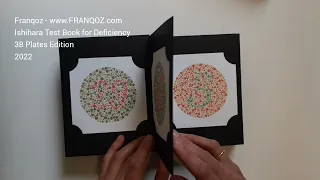 Ishihara Color Blindness Test Book 38 Plates Japan Printed 2022