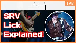 Stevie Ray Vaughan Blues Guitar Lick 1 From Blues Jam Session With Albert King in 1983 /  Lesson