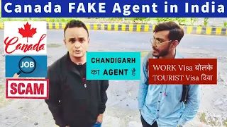 Canada Job Fake Agent in Chandigarh India | Work Visa बोलके Tourist Visa Application किया | 1.5 लिया
