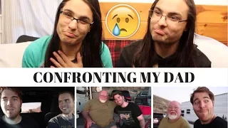 CONFRONTING MY DAD BY SHANE DAWSON I OUR REACTION! // TWIN WORLD