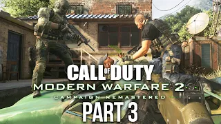 CALL OF DUTY MODERN WARFARE 2 REMASTERED Gameplay Walkthrough Part 3 - Takedown & Wolverines