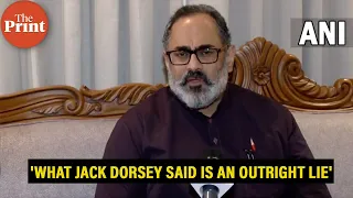 'Outright lie'- Union Minister Rajeev Chandrasekhar on former Twitter CEO Jack Dorsey's claims