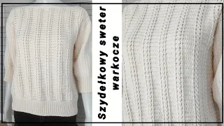 NR/32 DAISY Sweter na Szydełku w Warkocze /Jak zrobić ścieg kablowy/ Cable Stitch Crochet Sweater