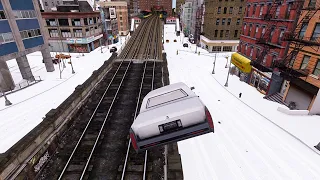 GTA 4 WINTER CRASH TEST OF STANDARD CARS #1