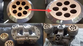 Hitachi hydraulic pump repairing and lapping