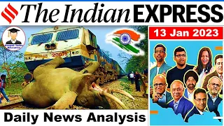 13 January 2023 Indian Express Newspaper Analysis | Daily Current Affairs | The Hindu Analysis