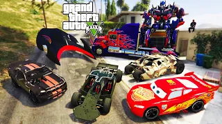 GTA 5 - Stealing RARE & FAMOUS MOVIE Cars with Franklin! (Real Life Cars #128)