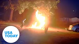 Motorcyclist engulfed in flames after Arkansas trooper uses Taser | USA TODAY