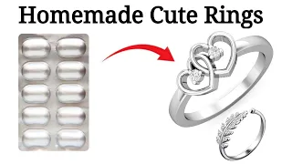 DIY homemade couple love ring🥰😍/how to make rings from waste/best ring ever!