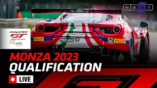 LIVE | Qualifications | Monza | Fanatec GT World Challenge powered by AWS (French)