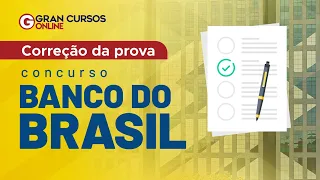 Correção da prova Concurso Banco do Brasil