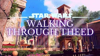 Star Wars 4K Ambience | Walking Tour of Theed, Naboo | Ambient Music